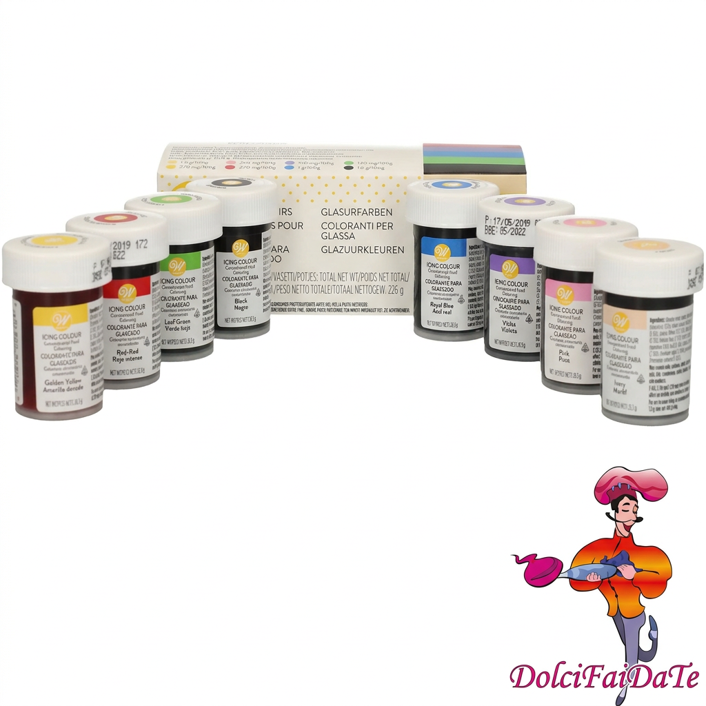 Set Coloranti in Gel Wilton con confezione DolciFaiDaTe